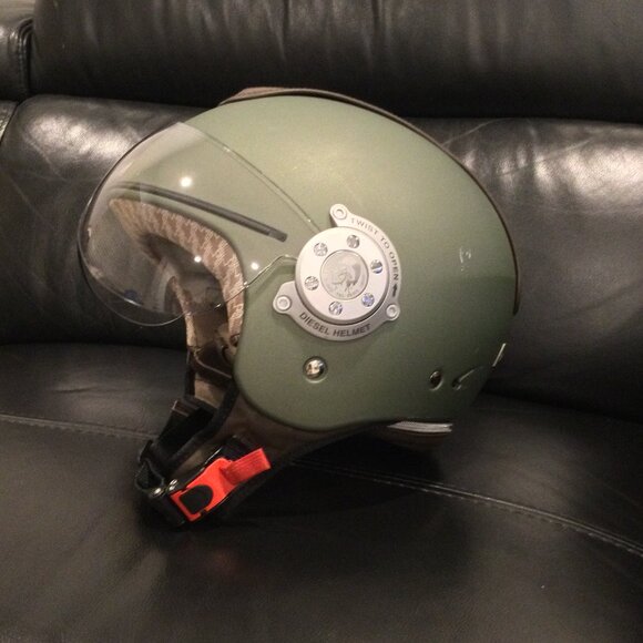 Casque moto scooter Mowie bronze mat authentique rare diesel AGV